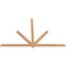Ekena Millwork Kennewick Timber Gable Bracket, Western Red Cedar, 96"W x 60"H x 1 1/2"D x 3 1/2"F, 15/12 Pitch GBW096X60X0204KEN00SWR - alternate 3